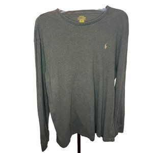 2 POLO RALPH LAUREN Men's X-Large Long Sleeve Shirts Charcoal and Grey